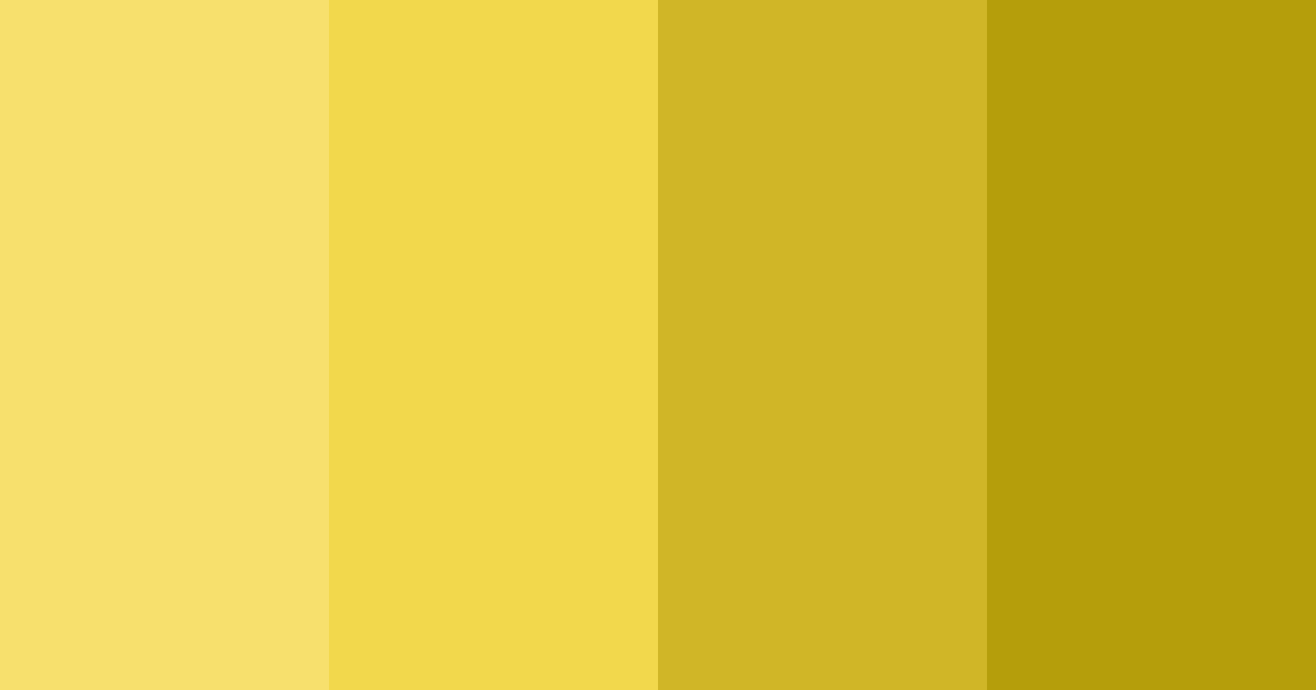 Download golden yellow color palette PNG image (landscape)