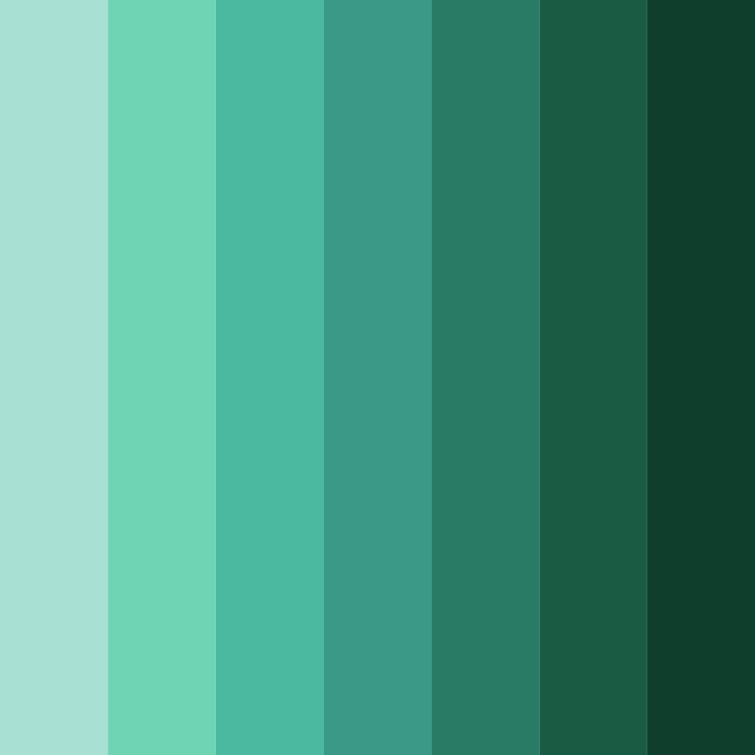 Download teal waters color palette PNG image (square)