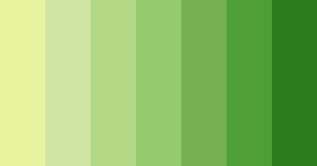Download lush lime awakening color palette PNG image (landscape)