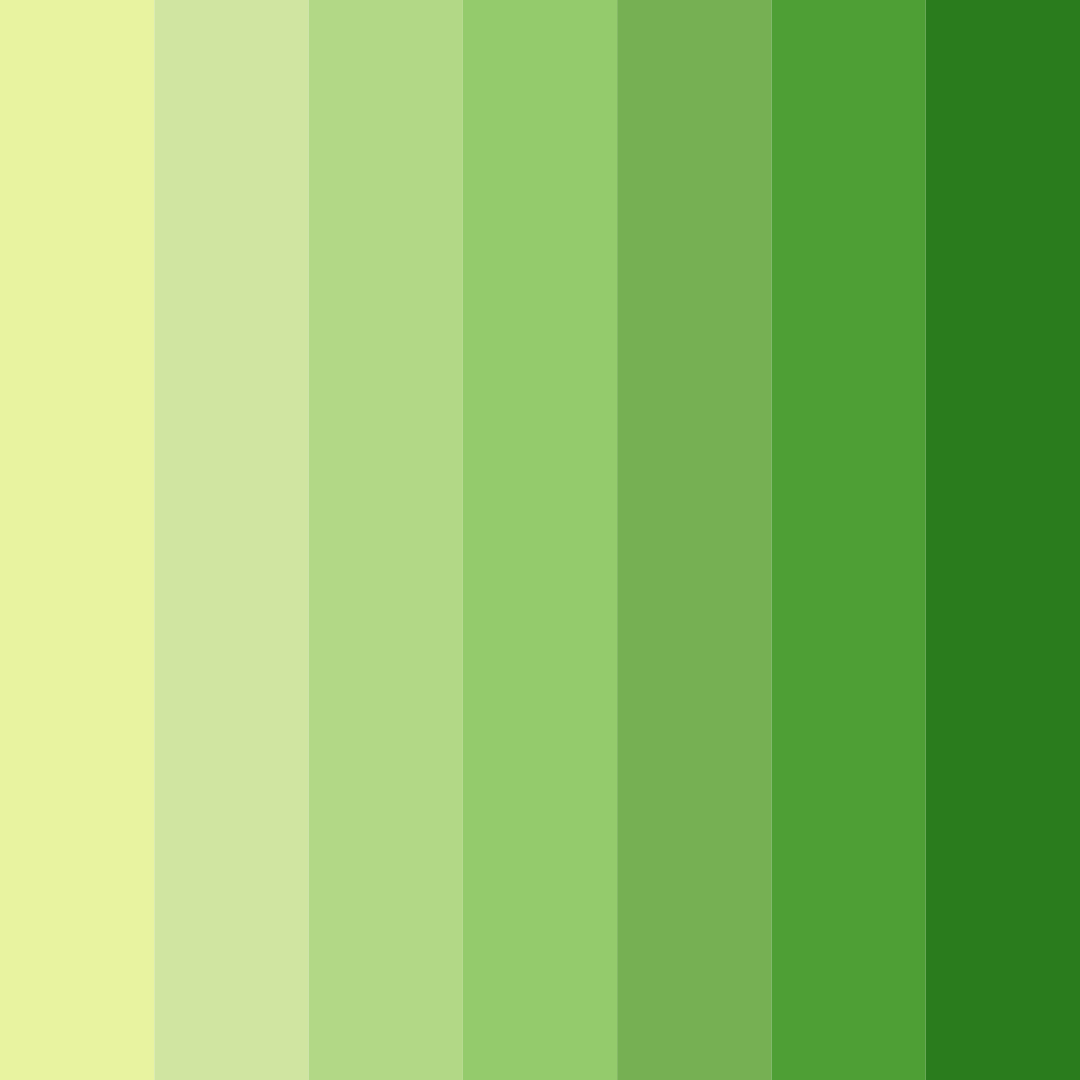 Download lush lime awakening color palette PNG image (square)