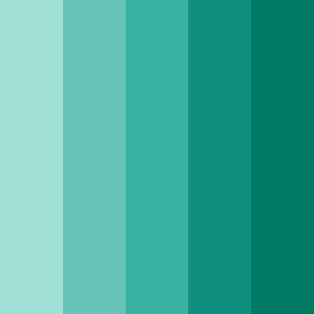 Download tropical green color palette PNG image (square)