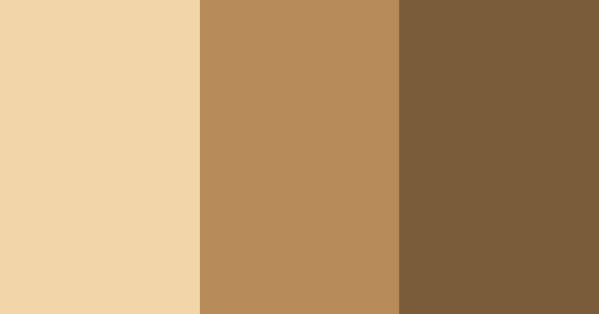 Download golden cinnamon color palette PNG image (landscape)