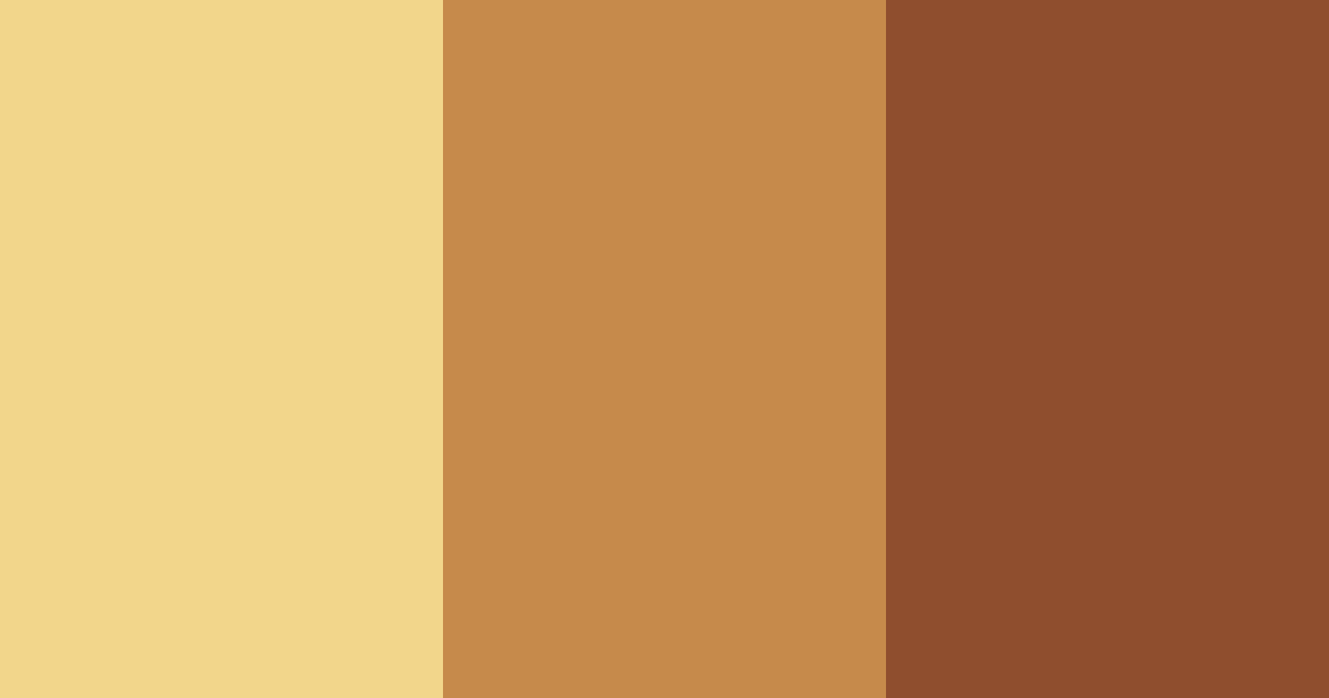 Download golden cinnamon color palette PNG image (landscape)
