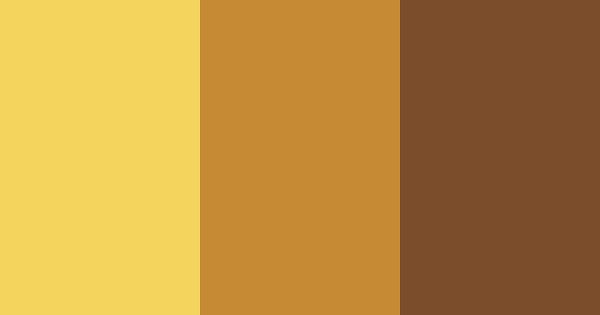 Download golden spice harmony color palette PNG image (landscape)