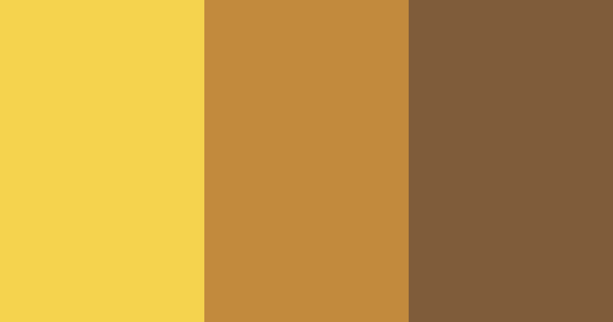 Download golden spice harmony color palette PNG image (landscape)