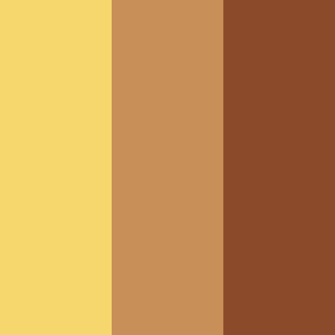 Download golden cinnamon color palette PNG image (square)