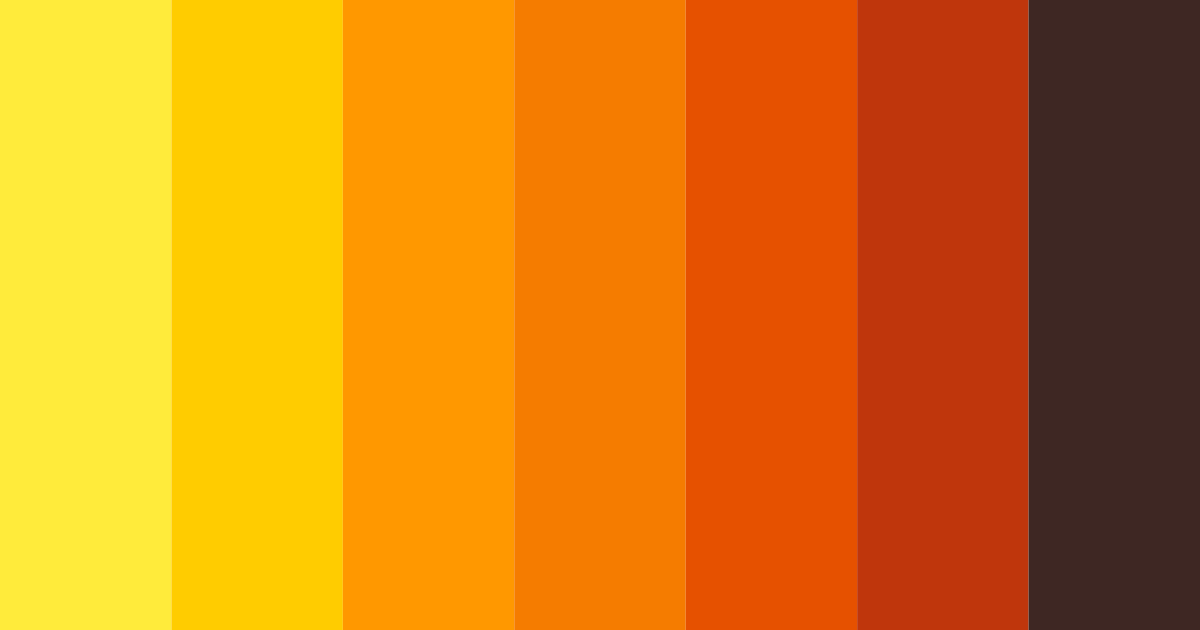 Download warm yellow sunset color palette PNG image (landscape)