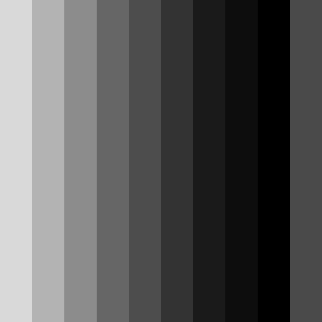 Download shades of dark gray color palette PNG image (square)