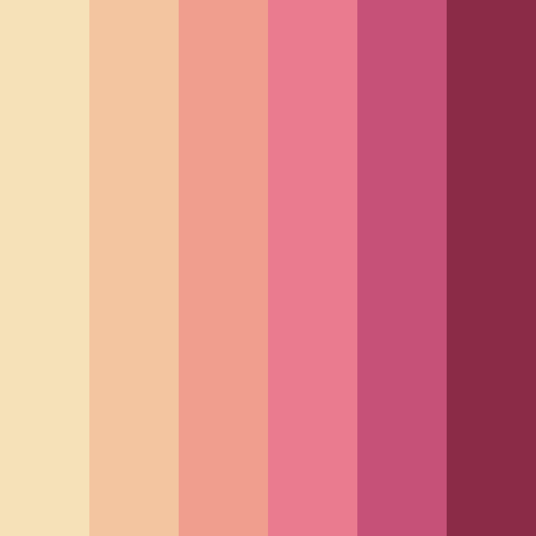 Download pink shades color palette PNG image (square)