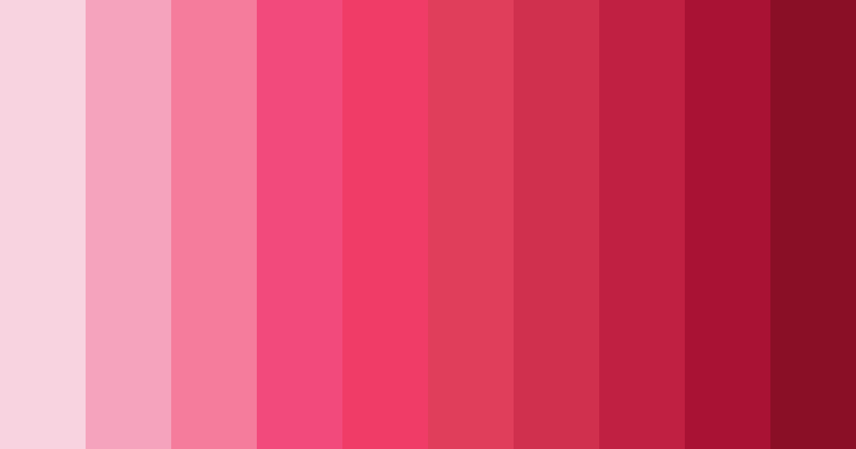 Download pink bloom color palette PNG image (landscape)