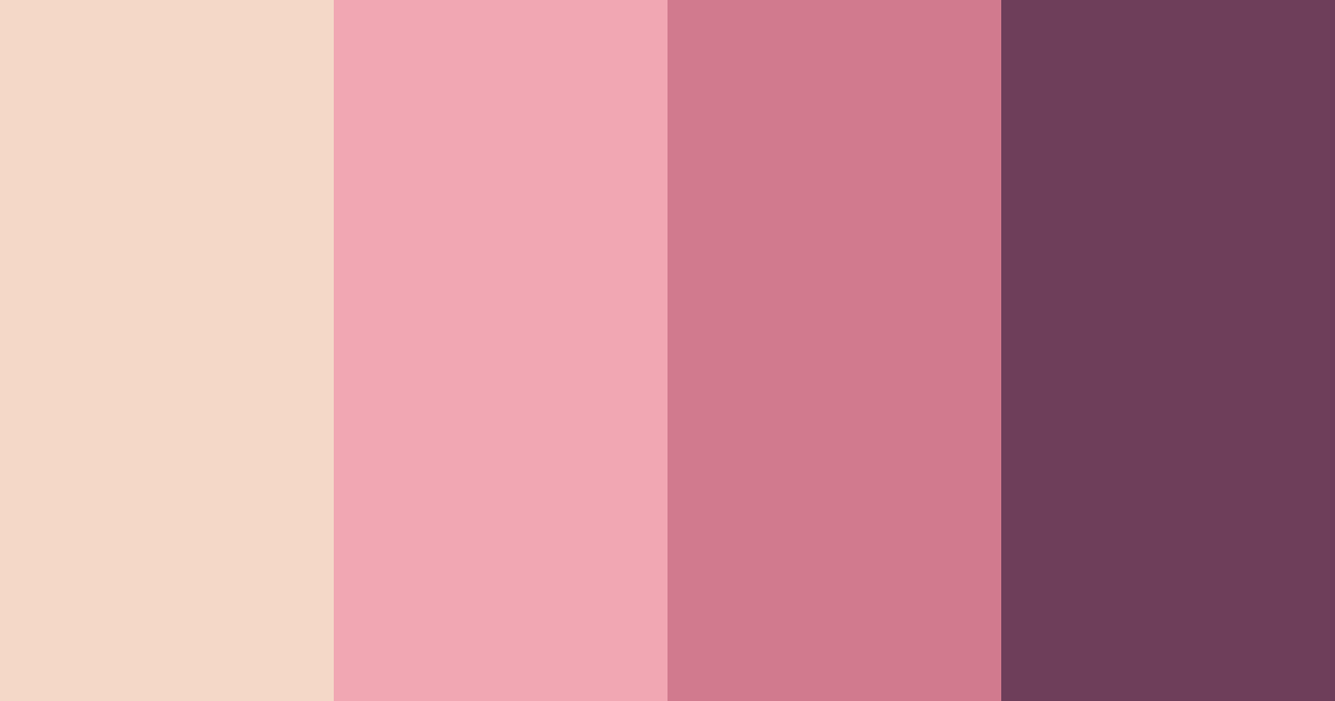 Download pink magic hour color palette PNG image (landscape)