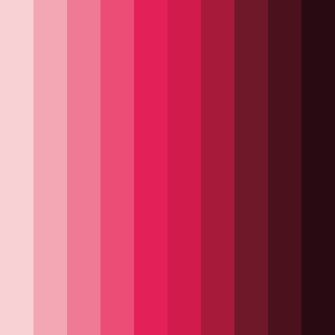 Download shades of baby pink color palette PNG image (square)