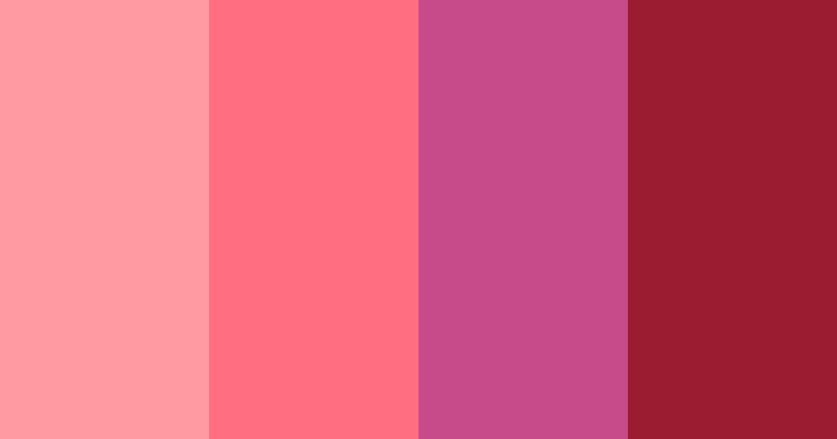 Download pink red shades color palette PNG image (landscape)