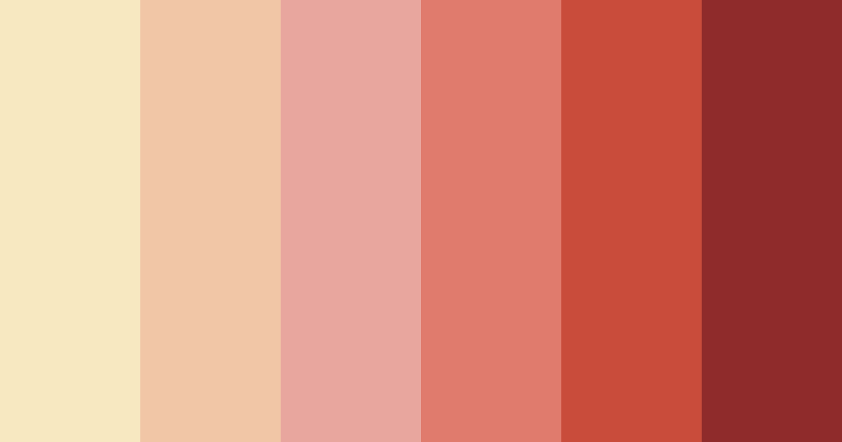 Download red sunset color palette PNG image (landscape)