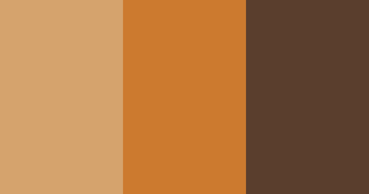 Download amber brown color palette PNG image (landscape)