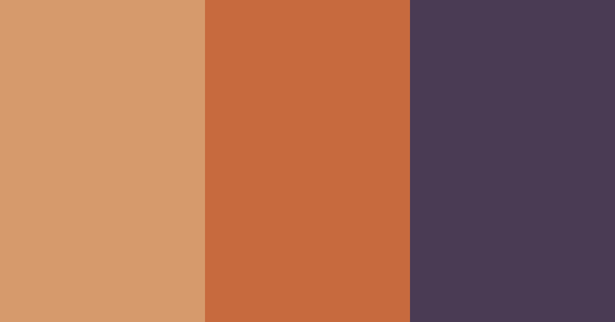 Download copper sunset color palette PNG image (landscape)