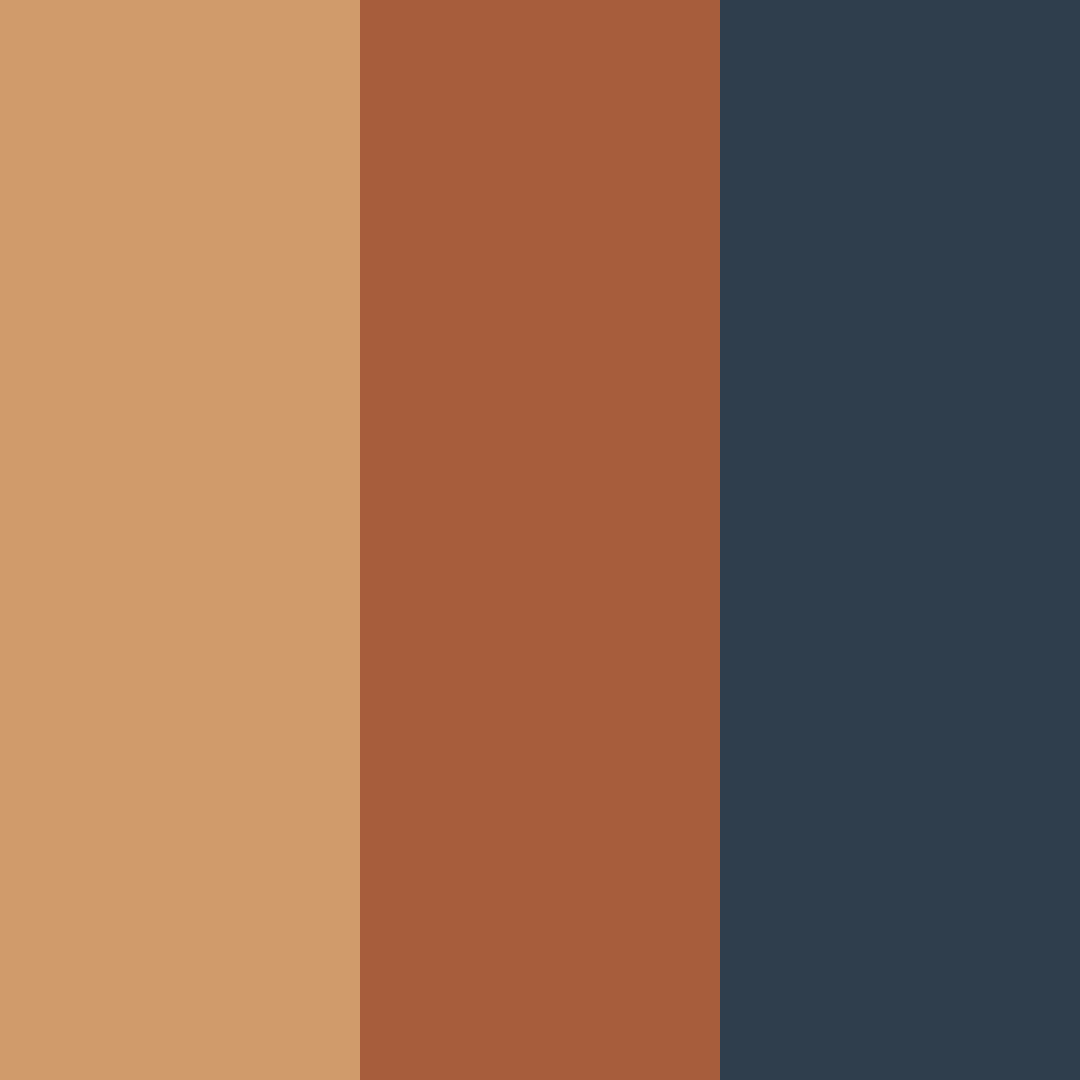 Download copper and amber tones color palette PNG image (square)