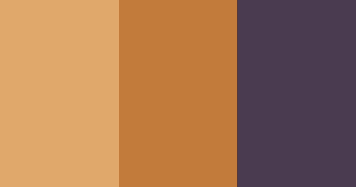 Download amber dusk harmony color palette PNG image (landscape)