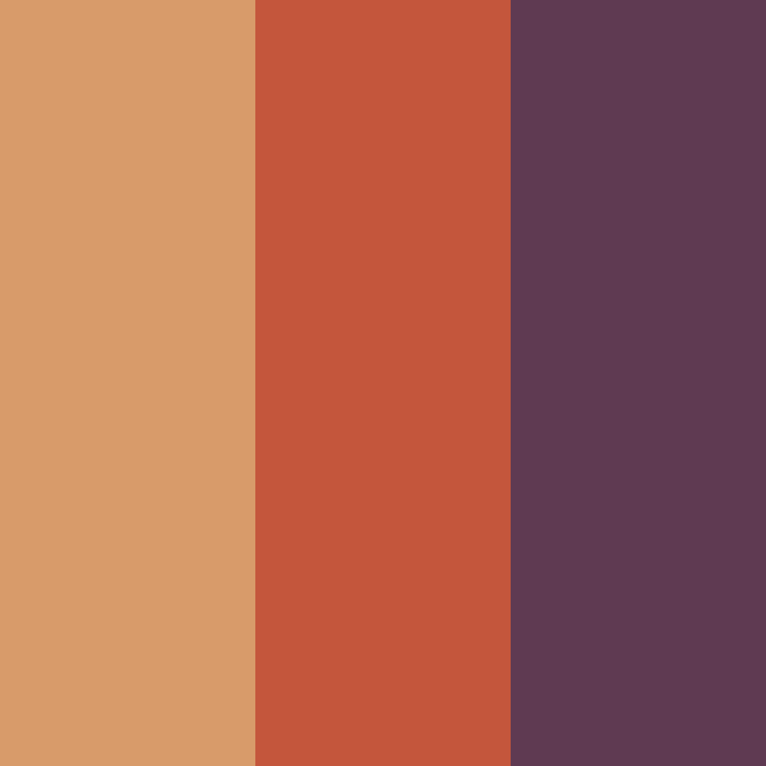 Download copper sunset color palette PNG image (square)
