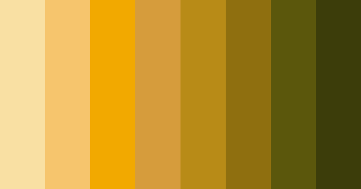 Download golden yellow color palette PNG image (landscape)