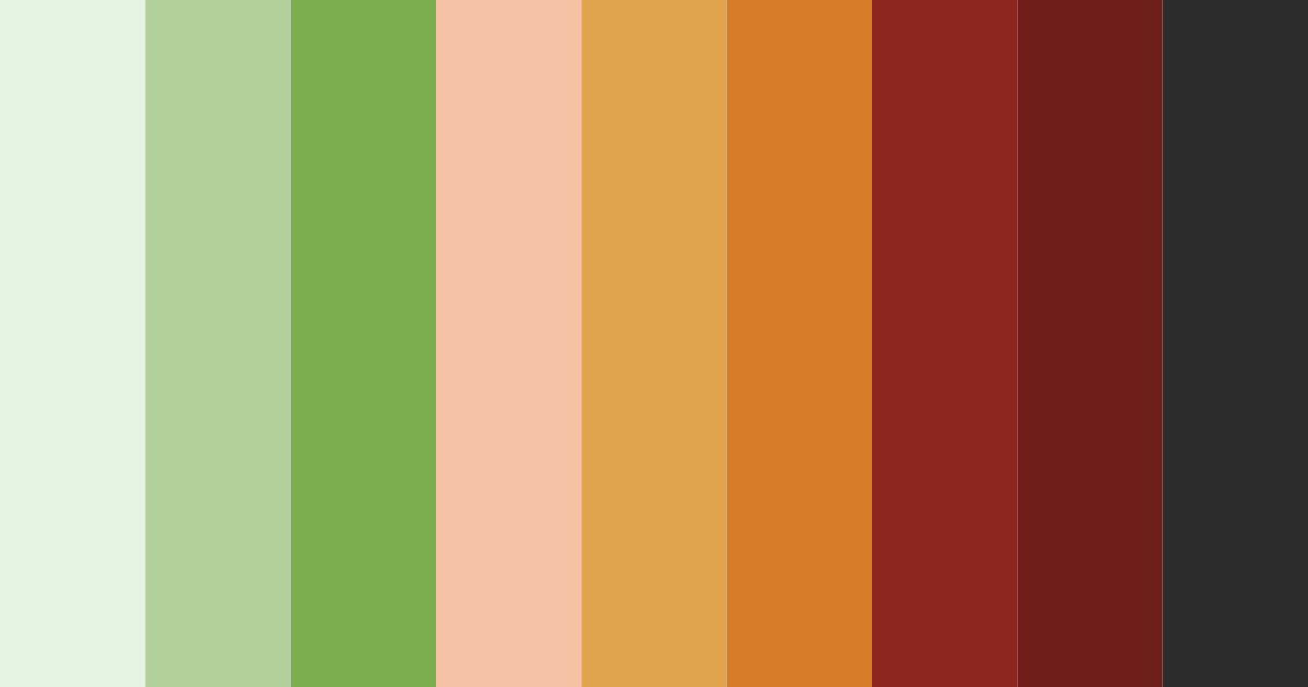 Download autumn ember grove color palette PNG image (landscape)