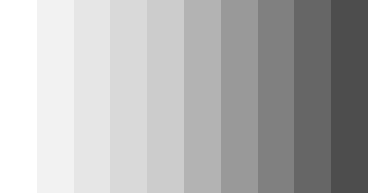 Download shades of whispering gray color palette PNG image (landscape)