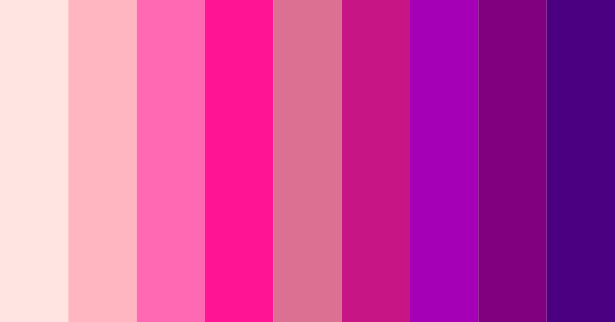 Download bright pink color palette PNG image (landscape)