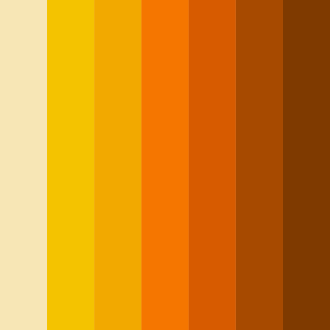 Download golden ember sunset color palette PNG image (square)