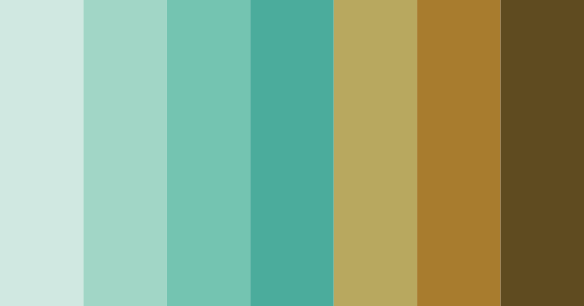 Download emerald gold color palette PNG image (landscape)