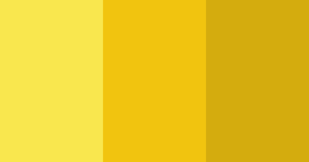 Download bright yellow zenitsu color palette PNG image (landscape)