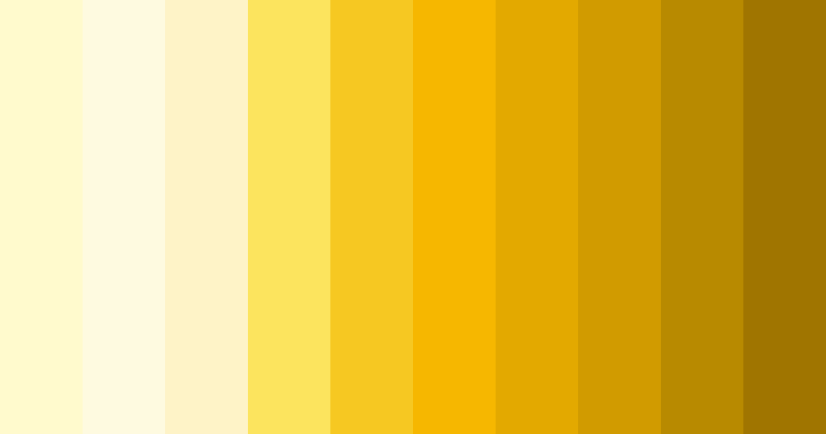 Download bright yellow color palette PNG image (landscape)