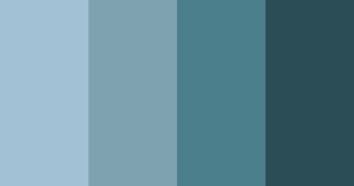 Download dusty blue shades color palette PNG image (landscape)