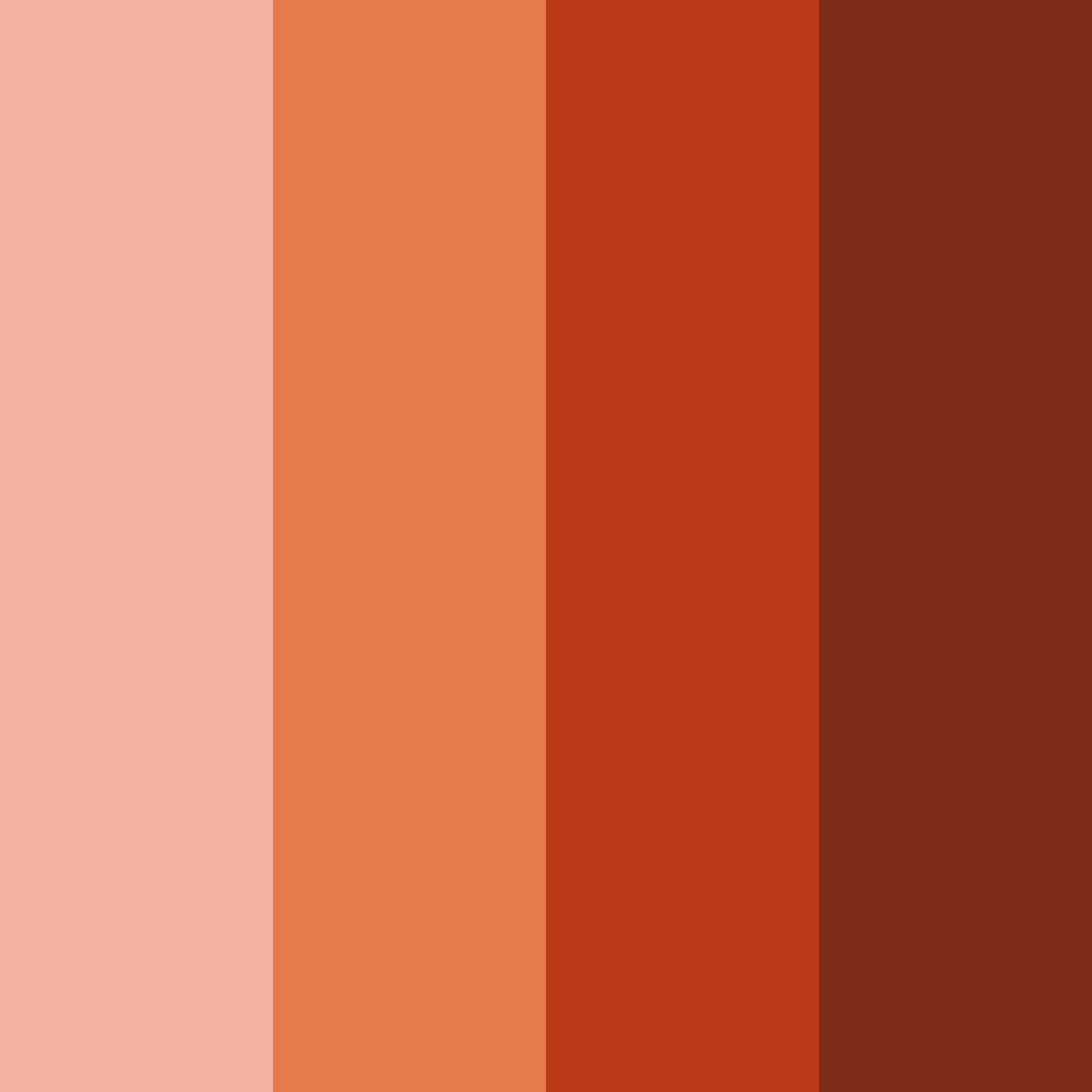 Download rustic red color palette PNG image (square)