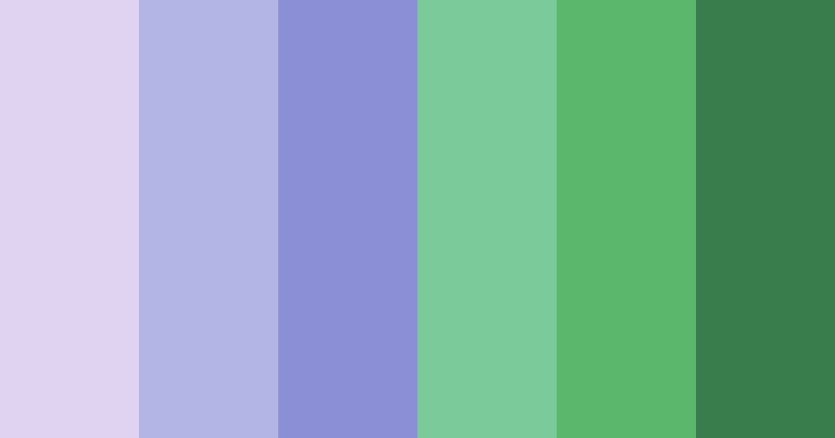 Download violet greenery color palette PNG image (landscape)