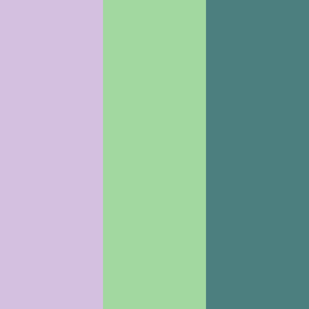 Download whimsical meadow color palette PNG image (square)