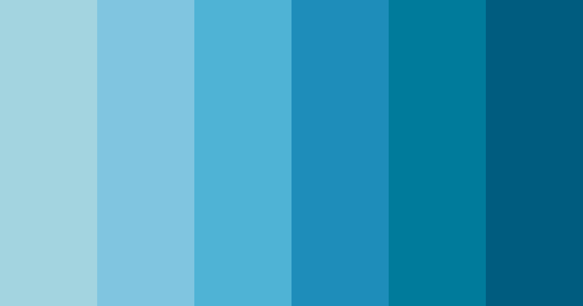 Download aqua spectrum color palette PNG image (landscape)