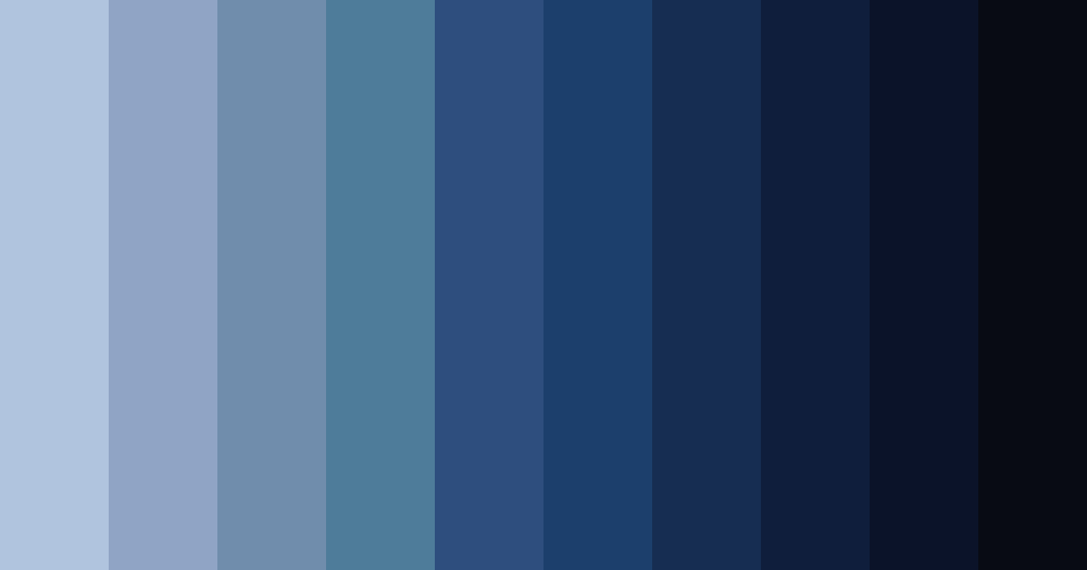 Download shades of navy color palette PNG image (landscape)