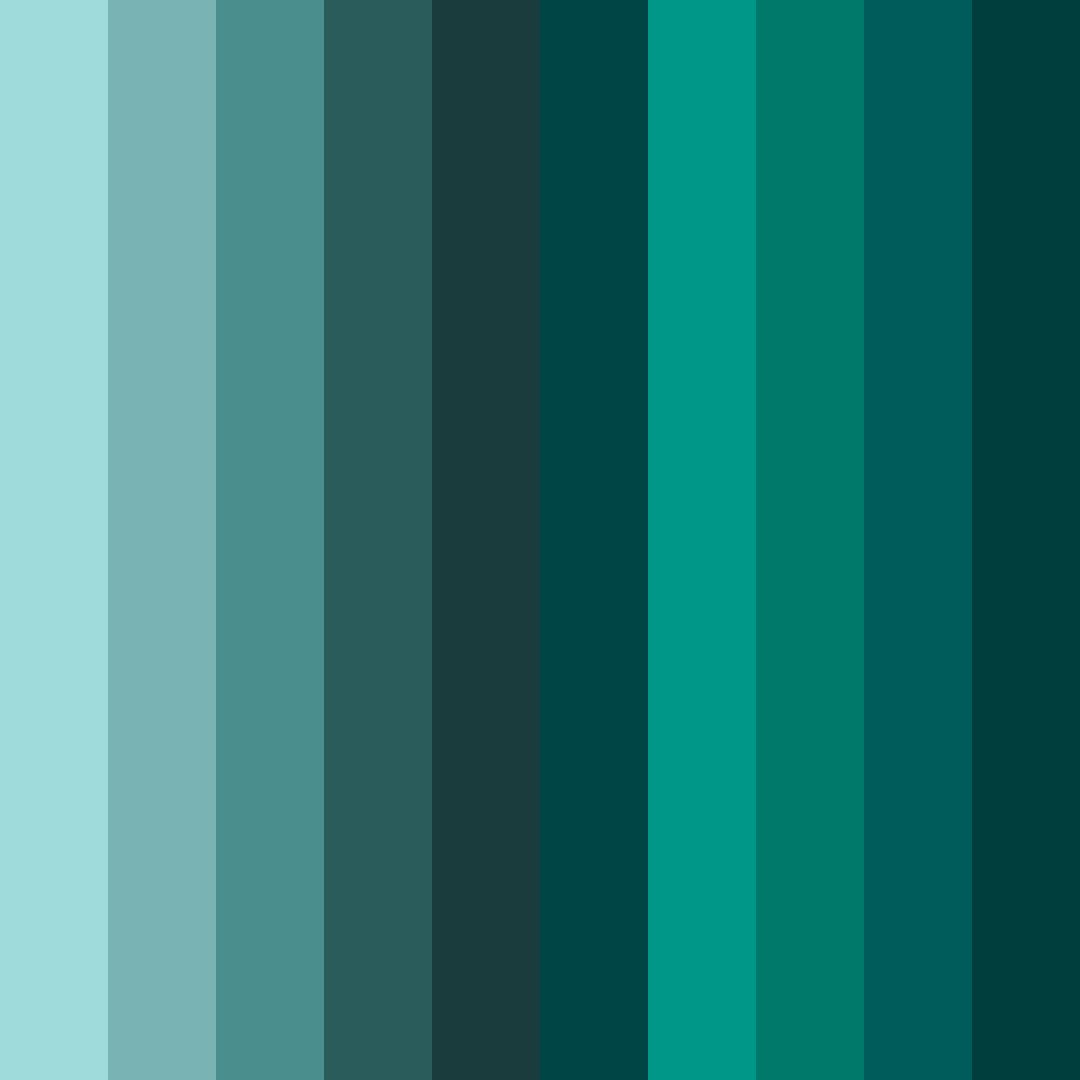 Download teal oasis color palette PNG image (square)