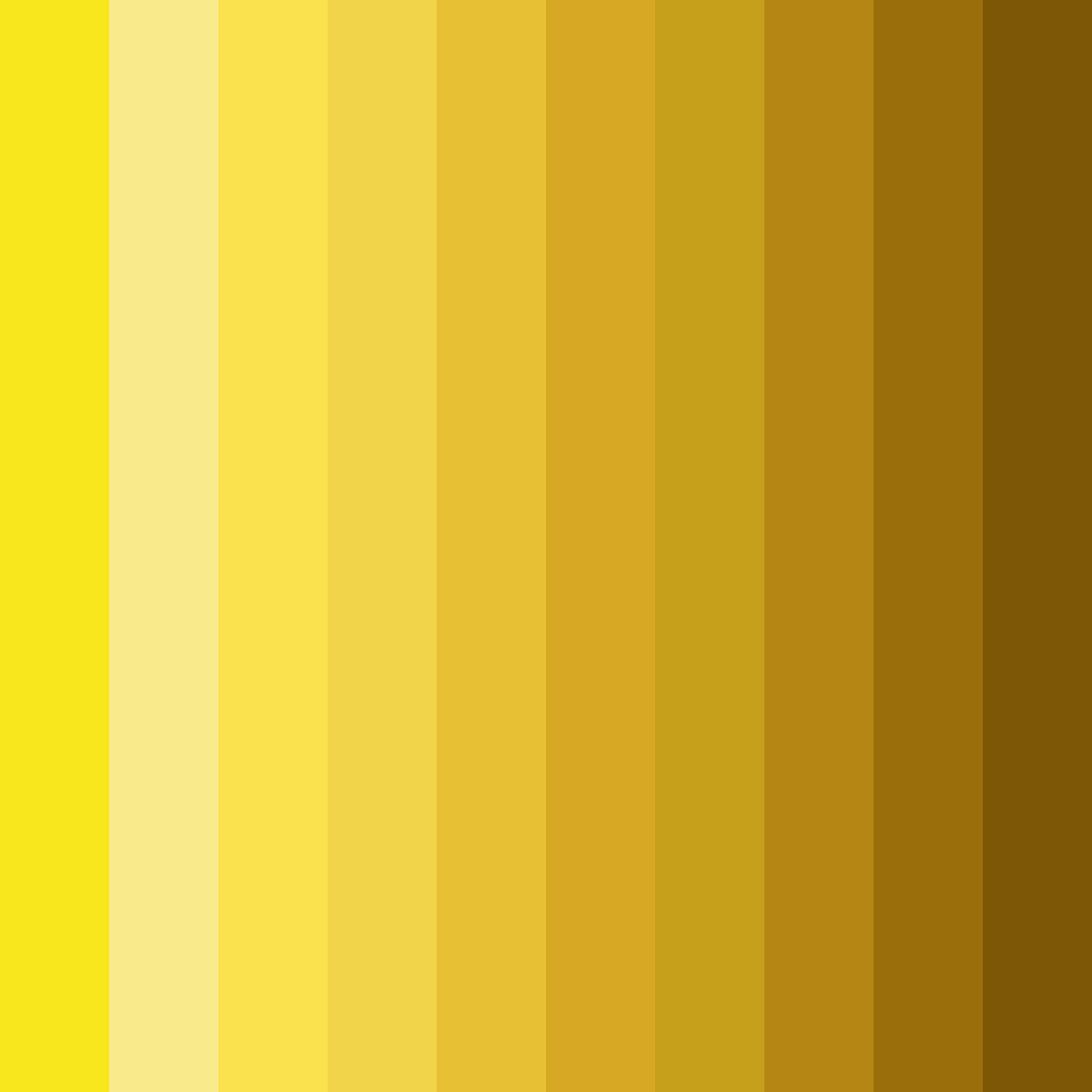 Download minion yellow color palette PNG image (square)