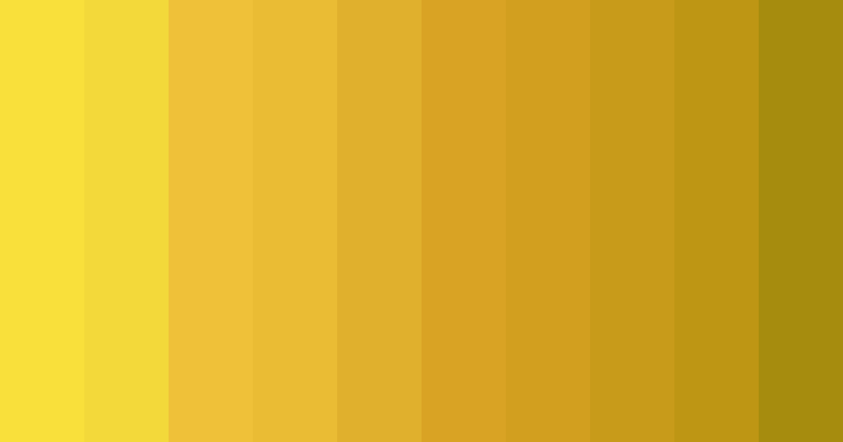 Download bright minion yellow color palette PNG image (landscape)