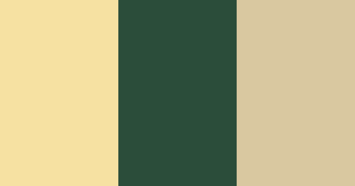 Download creamy green gold color palette PNG image (landscape)