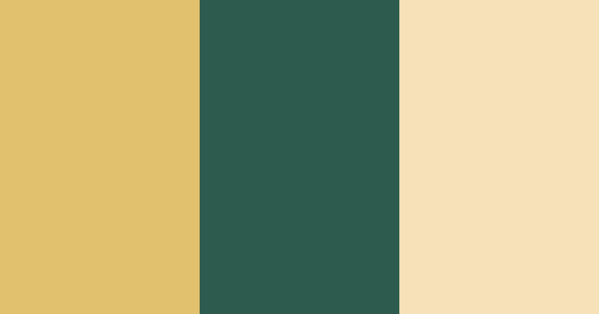 Download golden green color palette PNG image (landscape)