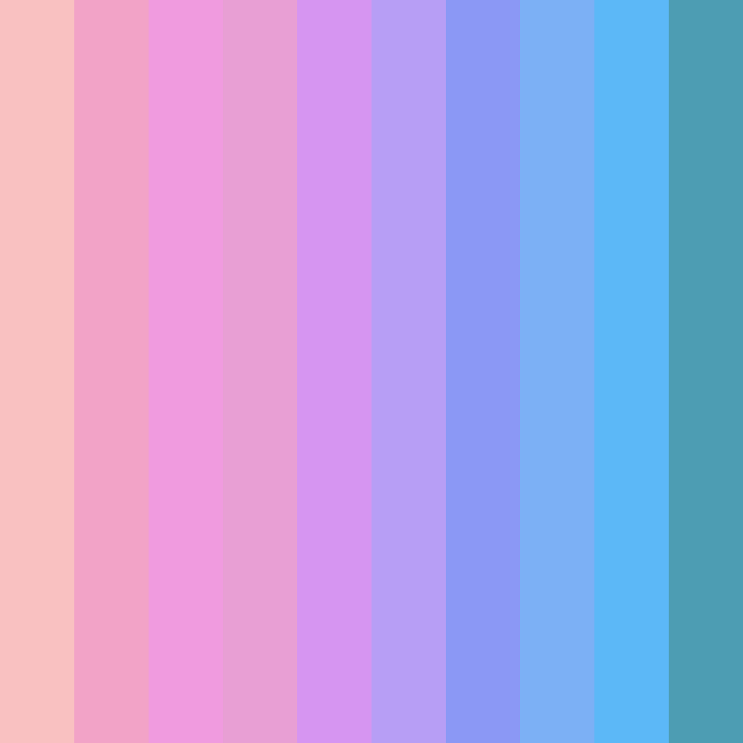 Download pink rainbow color palette PNG image (square)