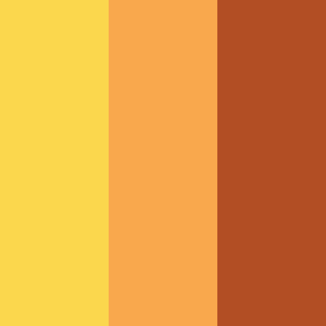 Download amber fire color palette PNG image (square)