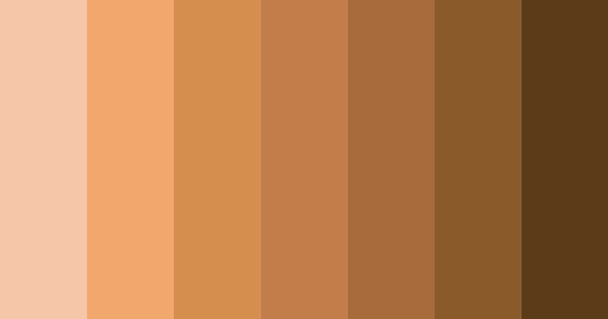 Download copper evening color palette PNG image (landscape)