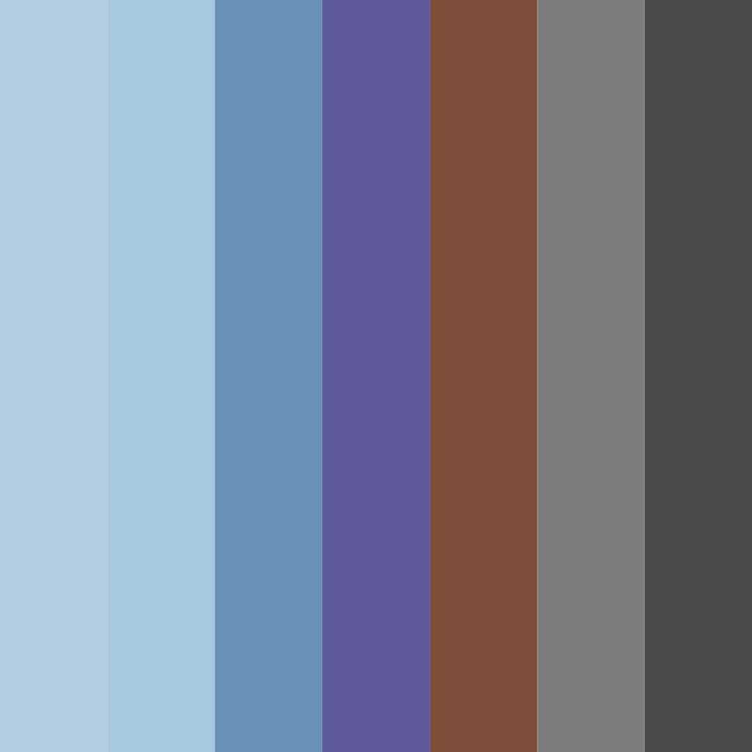 Download cool blue and purple color palette PNG image (square)