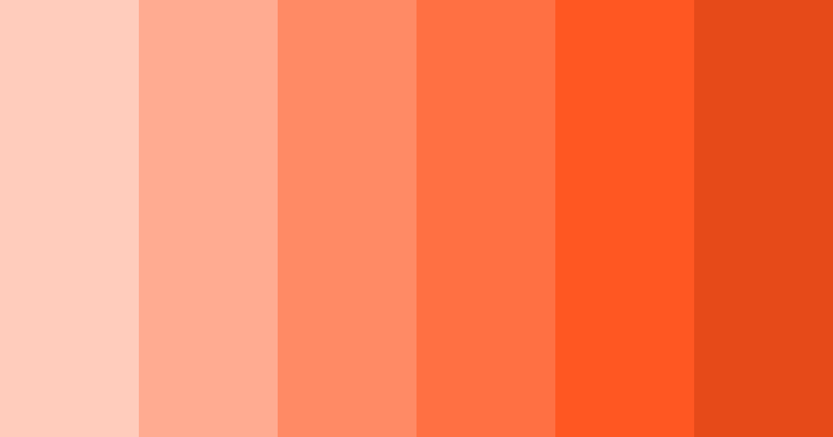 Download peach sunset color palette PNG image (landscape)
