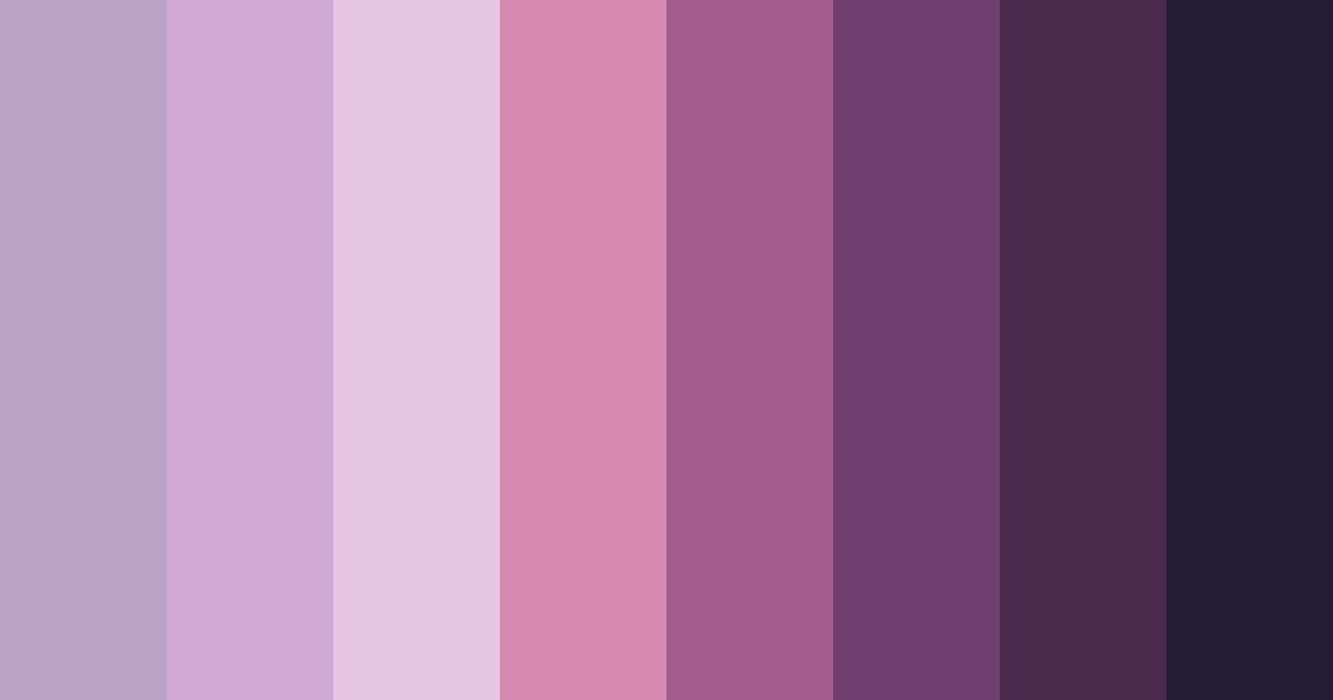 Download mystic twilight color palette PNG image (landscape)