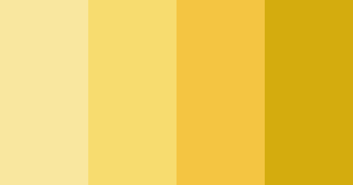 Download yellow summer color palette PNG image (landscape)