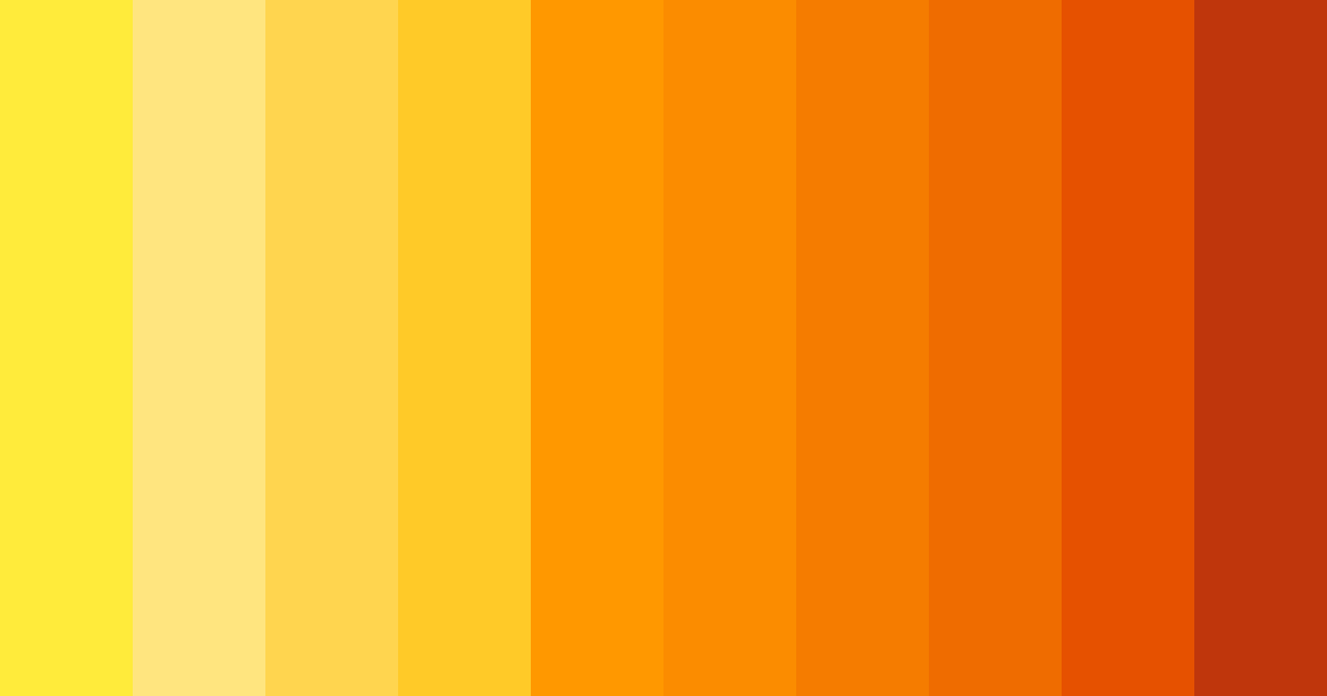 Download sunset citrus burst color palette PNG image (landscape)